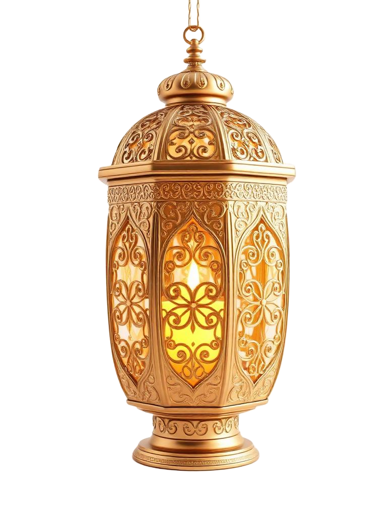 Golden Islamic lantern